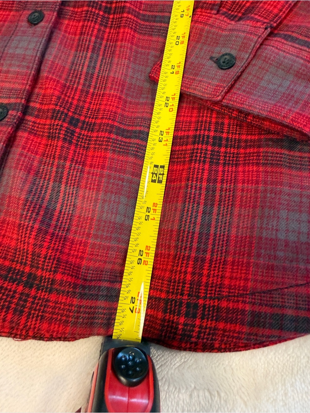 Harley-Davidson Red Plaid Flannel Shirt with Embroidered Logo XL - Picture 7 of 8